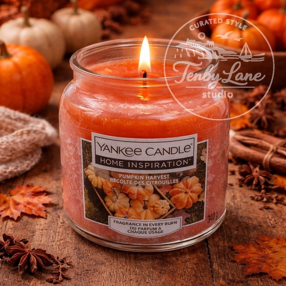 Yankee Candle Home Inspiration Pumpkin Harvest 13 oz Jar Pumpkin Vanilla & Spice